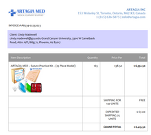 CUSTOM ORDER:  GCU - 165 Kits - MAY 2023