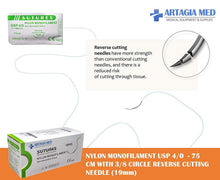 12 Pack of Suture Threads with Needles for Practice | for Practicing Sutures by Doctors, Medical Students, Veterinarians | Nylon 4/0 Suture Threads - for Practice and Educational Use Only