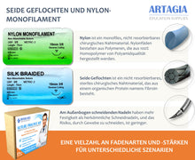 Qualitativ hochwertiges Übungsnahset für medizinisches Training, einschließlich Nahtpads aus Silikon mit vorgeschnittenen Wunden und einem kompletten Übungsnahtset (25Teile)