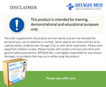 Survival Suture Practice Kit - Complete Suture Practice Kit for Suture Training, including Large Silicone Suture Pad with pre-cut wounds and suture tool kit (25 pieces). Suture Knots and Techniques Instructions included.
